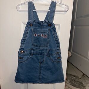 BCBG Girls Blue Denim Overall Dress